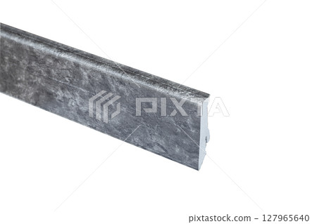 Baseboard Molding Sample Isolated on White Background 127965640