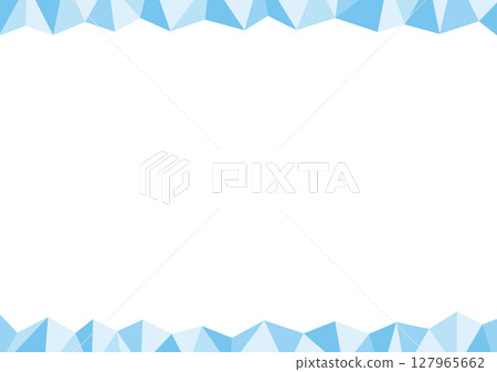 Horizontal frame illustration with ice as the image_green 127965662