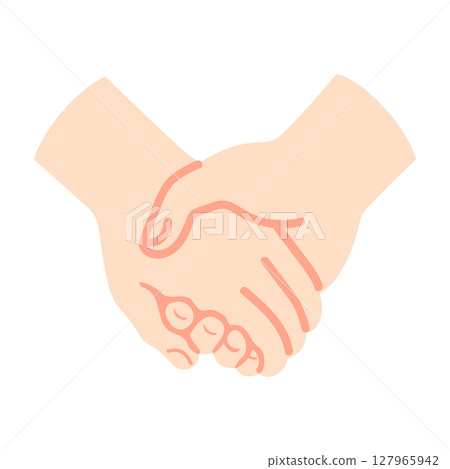 Illustration of People Shaking Hands Illustration of People Shaking Hands 127965942