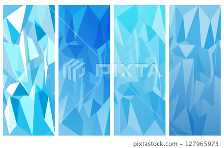 Cool ice illustration background material 127965973