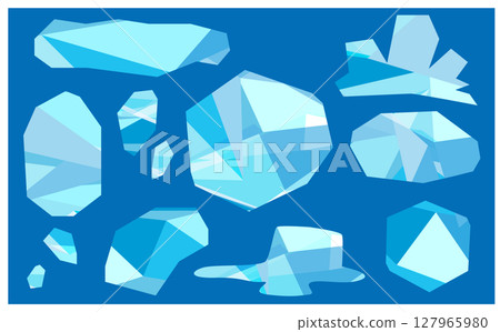 酷冰插畫背景素材 127965980