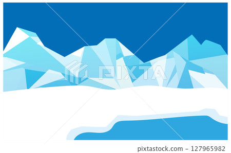 酷冰插畫背景素材 127965982
