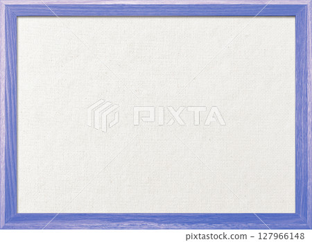 白色棉麻帆佈板背景圖像，搭配淺紫色木框 127966148