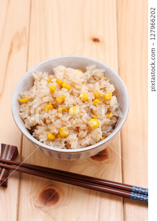 Delicious looking corn rice 127966202