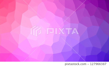 Abstract pink and purple geometric mosaic pattern with a seamless triangle and diamond texture for a colorful, modern design illustration backdrop 127966387