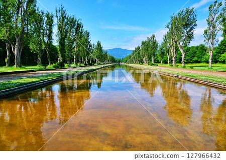 Spectacular view of Mount Teine from Maeda Forest Park 127966432