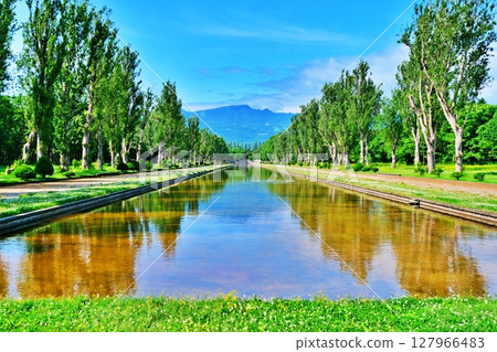 Spectacular view of Mount Teine from Maeda Forest Park 127966483