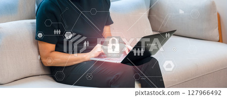 Business, network image, IT, cloud, digital transformation, digital workflow 127966492