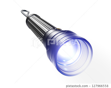 Handy light, flashlight, flashlight, disaster prevention goods, handy light, white background Handy light, flashlight, flashlight, disaster prevention goods, handy light, white background 127966558