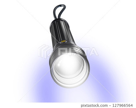 Handy light, flashlight, flashlight, disaster prevention goods, handy light, white background Handy light, flashlight, flashlight, disaster prevention goods, handy light, white background 127966564
