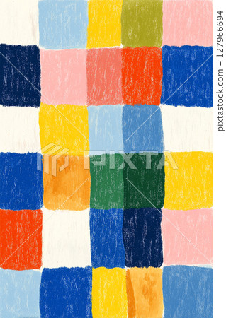 Color block abstract art 127966694
