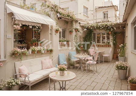 Fashionable terrace 127967854