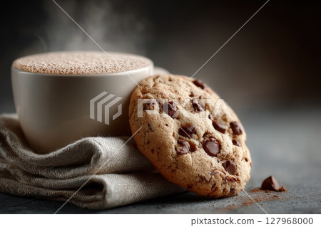 chocolate chip cookies and coffee 127968000