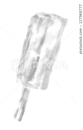 Ice cream hand-drawn monochrome illustration Ice cream hand-drawn monochrome illustration 127968777