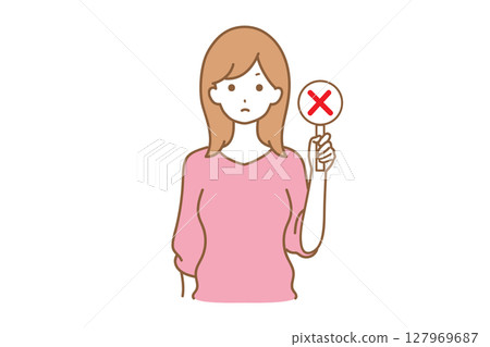 女人面部表情不正確的答案 女人面部表情不正確的答案 127969687