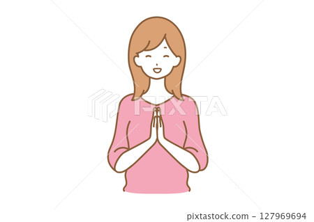 女性面部表情樂趣 127969694