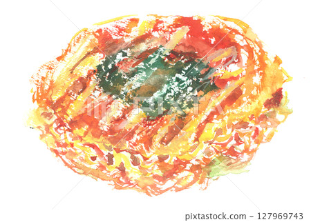 廣島燒水彩插圖 廣島燒水彩插圖 127969743