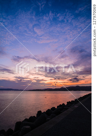 Sunset over Lagunasia: Sunset seen from the opposite shore 4 127970069