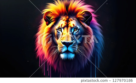 vector tiger in the dark vector tiger in the dark 127970186