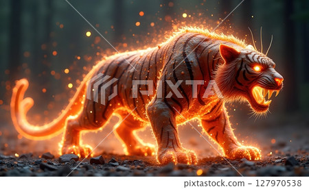 tiger in the wild 127970538