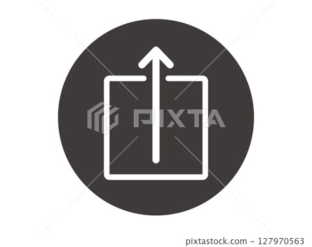 Simple share mark icon illustration material 3 127970563