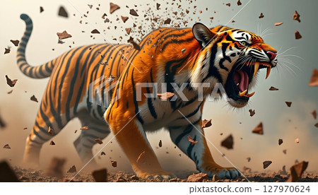 tiger in zoo 127970624
