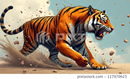 tiger in zoo 127970625
