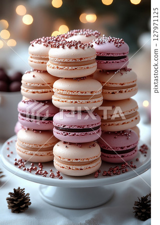 macaron, candy, confection 127971125