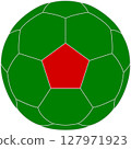 Bangladesh flag soccer ball - pentagon in the center 127971923