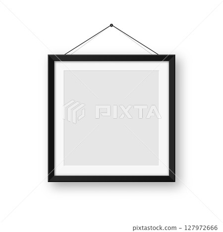 Realistic blank black picture frames collection. Modern poster mockup for artwork, photography, or advertising. Perfect for art galleries, interior decor, and branding. Vector illustration Realistic blank black picture frames collection. Modern poster mockup for artwork, photography, or advertising. Perfect for art galleries, interior decor, and branding. Vector illustration 127972666