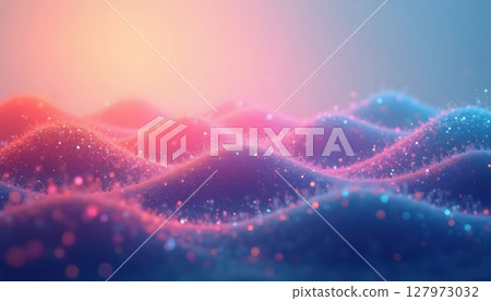 Bright red, orange, turquoise and dark blue waves, layered flow Bright red, orange, turquoise and dark blue waves, layered flow 127973032