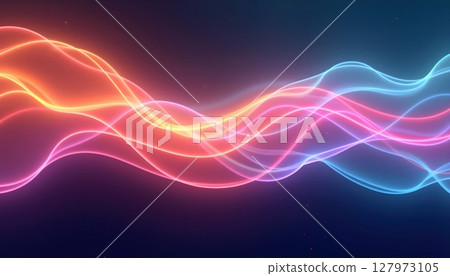 Colorful flowing wave layers Colorful flowing wave layers 127973105