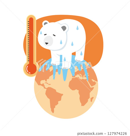 Global warming and polar bears 127974226