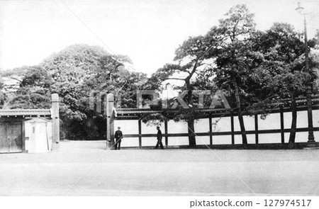 Old photo, 1932, Aoyama Imperial Palace, Akasaka Palace, Tokyo 127974517