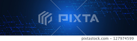 Website header or banner design template. Abstract technology background with arrows and lines. Website header or banner design template. Abstract technology background with arrows and lines. 127974599