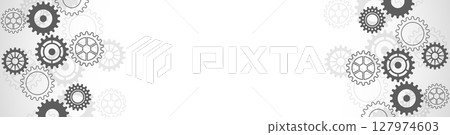 Banner design template or website header. Cogs and gear wheel mechanisms. Concepts and ideas for digital technology and engineering design . Abstract technical background of mechanical engineering. Banner design template or website header. Cogs and gear wheel mechanisms. Concepts and ideas for digital technology and engineering design . Abstract technical background of mechanical engineering. 127974603