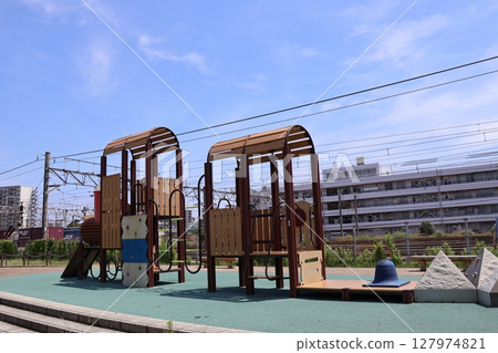 新川崎交流公園的機車遊樂設施(神奈川縣川崎市幸區) 新川崎交流公園的機車遊樂設施(神奈川縣川崎市幸區) 127974821