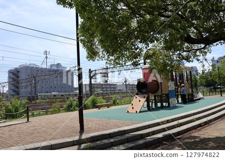 新川崎交流公園的機車遊樂設施(神奈川縣川崎市幸區) 新川崎交流公園的機車遊樂設施(神奈川縣川崎市幸區) 127974822