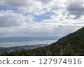 Autumn leaves on Mount Hiei in Shiga Prefecture 127974916