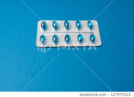 Pill Blisters, Transparent Color Capsules Package, Analgesic Packaging, Painkiller Drugs, Sedative Pills Pill Blisters, Transparent Color Capsules Package, Analgesic Packaging, Painkiller Drugs, Sedative Pills 127975522