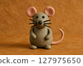 Clay animation style mouse 127975650