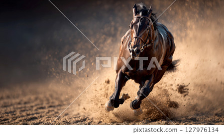 Running horses 127976134