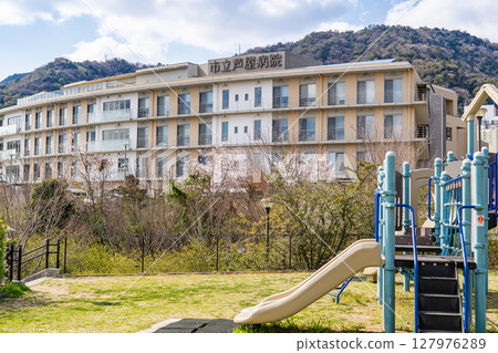 Ashiya Municipal Hospital, Ward and Palliative Care Ward, Asahigaoka-cho, Ashiya City 127976289