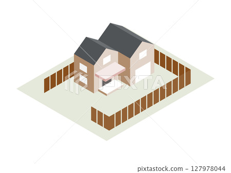 Illustration material | Isometric building 10 127978044