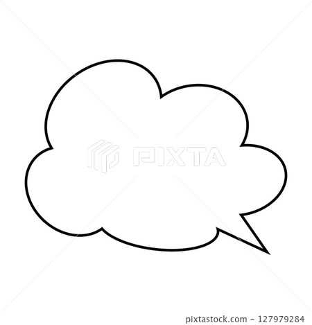 簡單的語音氣泡圖-蓬鬆 127979284