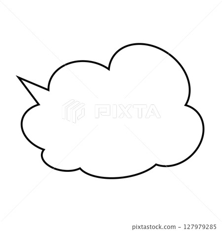 簡單的語音氣泡圖-蓬鬆 127979285