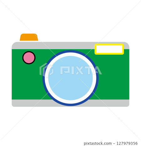 簡約扁平的數位相機 127979356