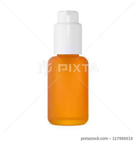 Airless serum dispenser bottle small glass jar design 127980018