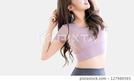 女人伸展 女人伸展 127980565