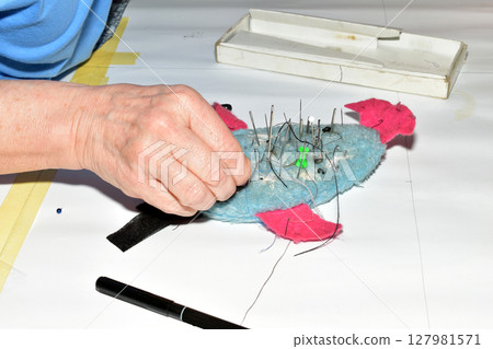 Seamstress' pin cushion. 127981571